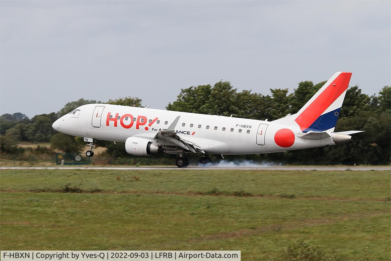 F-HBXN, 2003 Embraer 170LR (ERJ-170-100LR) C/N 17000011, Embraer 170LR, Landing rwy 25L, Brest-Bretagne Airport (LFRB-BES)