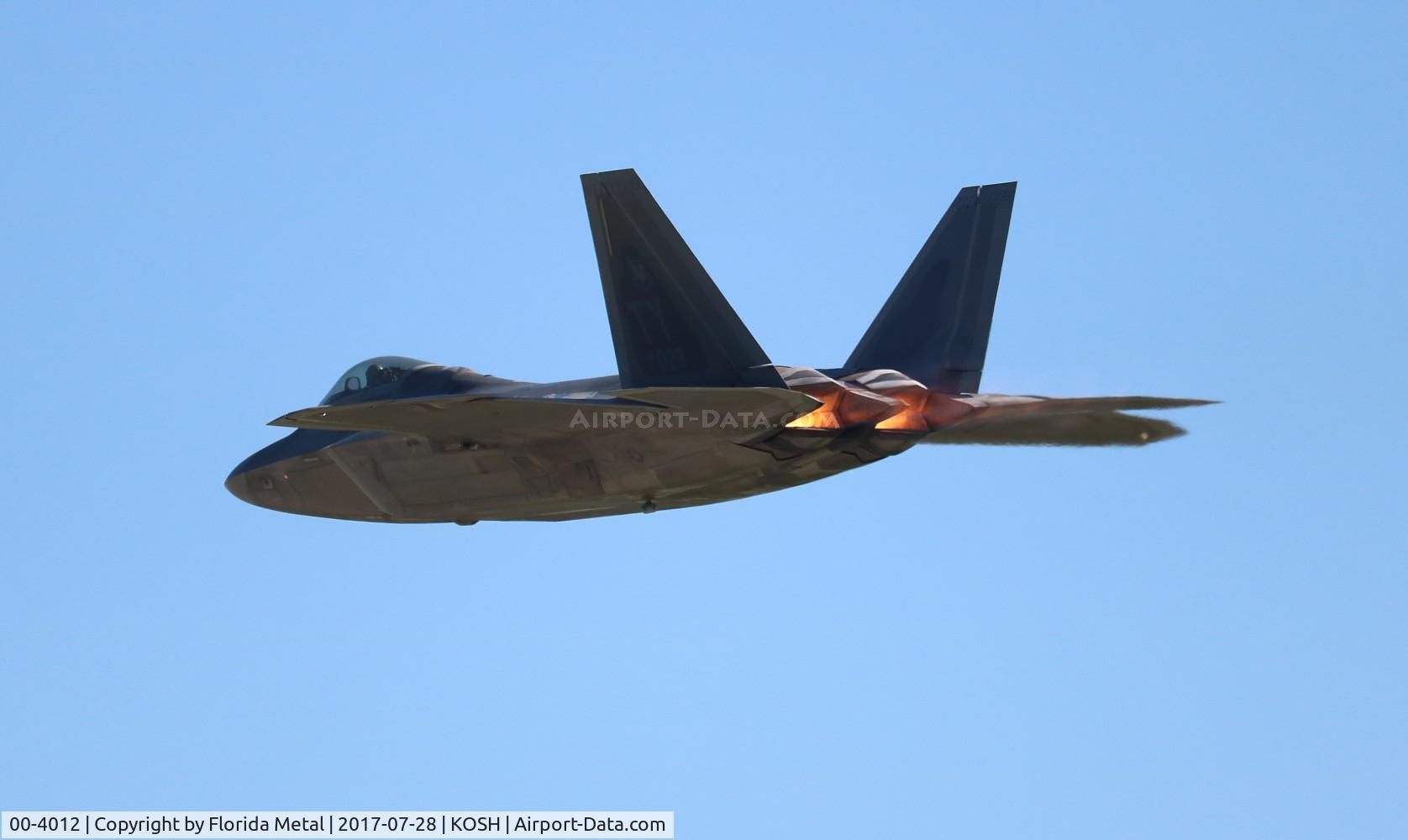 00-4012, 2000 Lockheed Martin F-22A Raptor C/N 645-4012, OSH 2017 zx