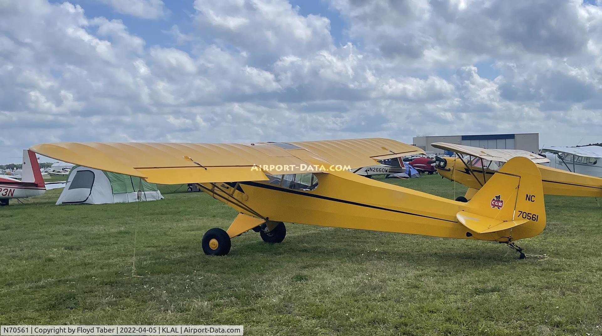 N70561, 1946 Piper J3C-65 Cub C/N 17570, Sun n Fun 2022