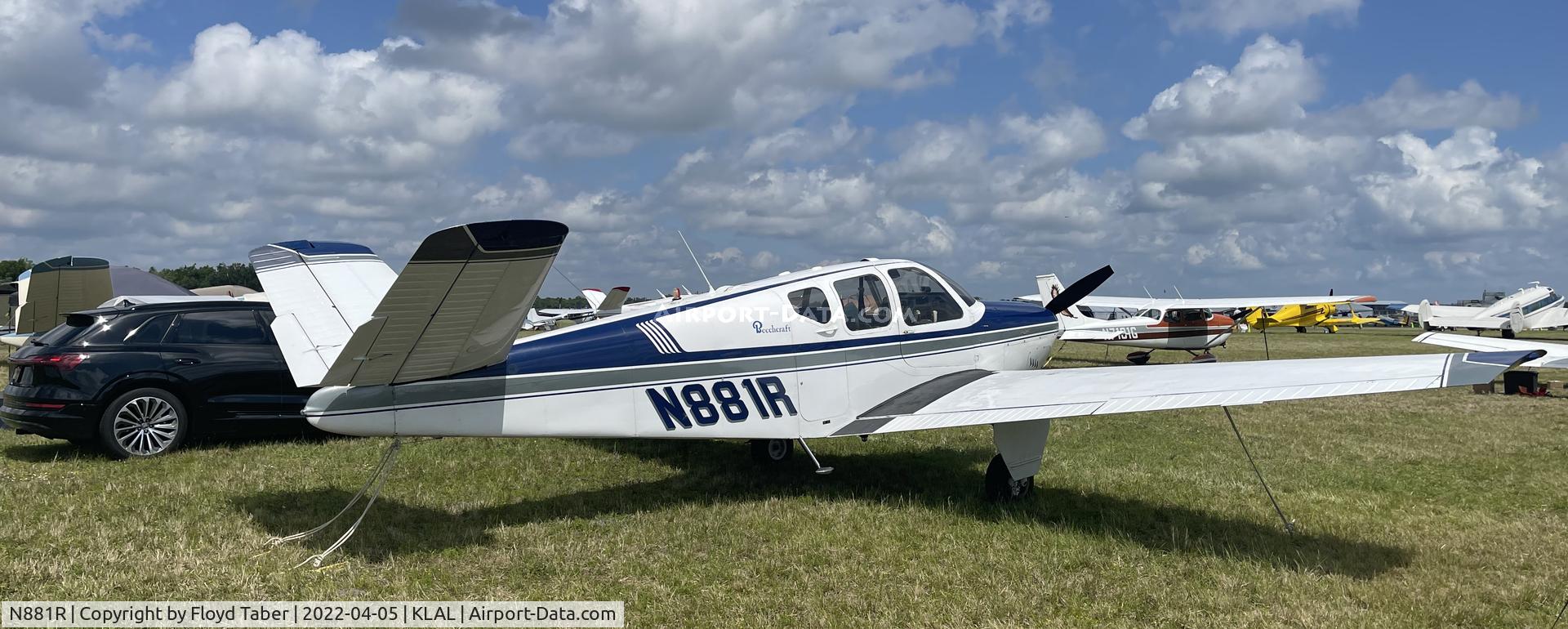 N881R, 1960 Beech M35 Bonanza C/N D-6290, Sun n Fun 2022