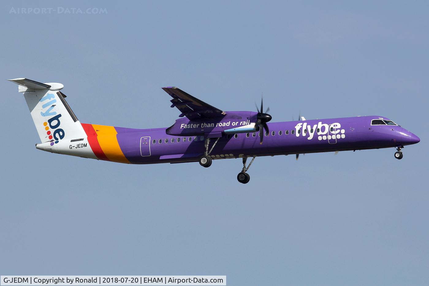 G-JEDM, 2003 De Havilland Canada DHC-8-402Q Dash 8 C/N 4077, at spl