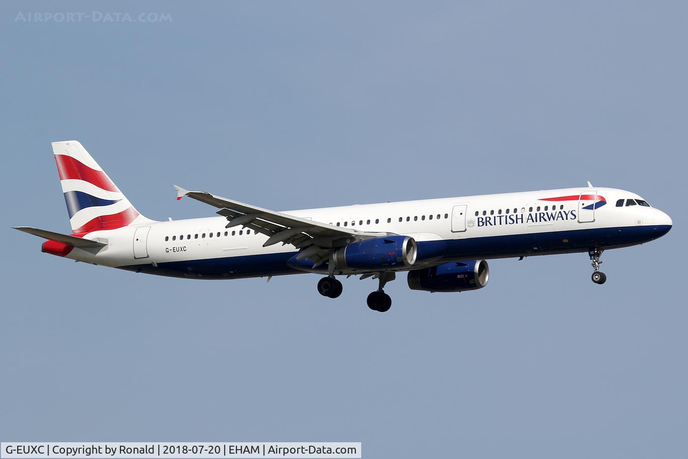 G-EUXC, 2004 Airbus A321-231 C/N 2305, at spl