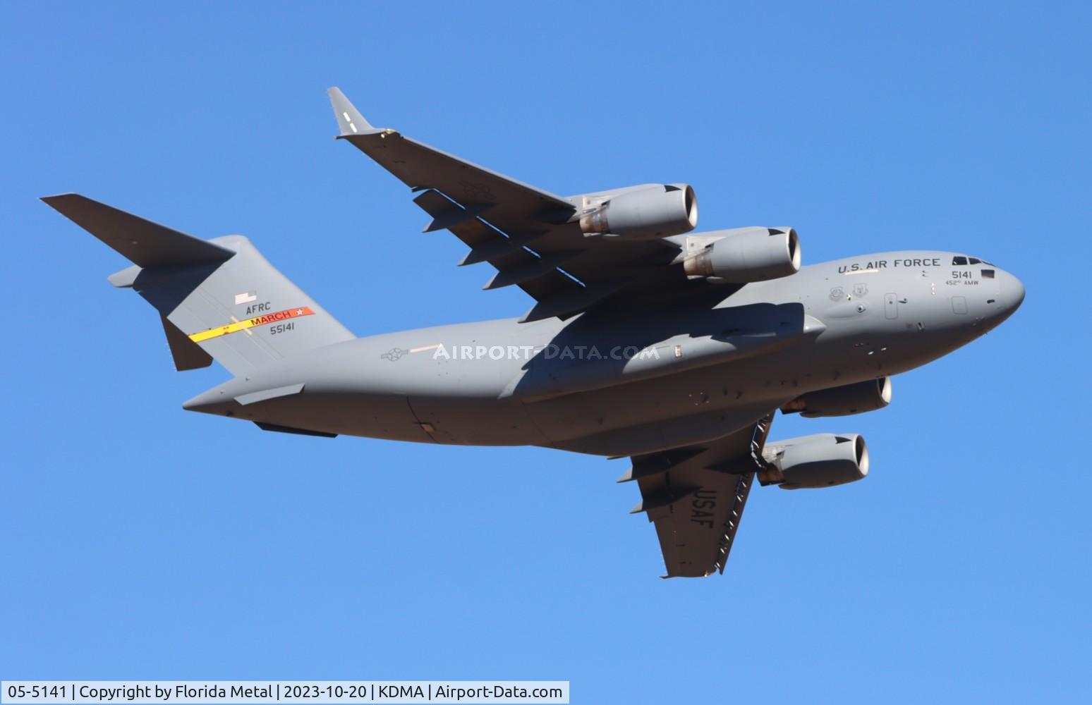 05-5141, 2007 Boeing C-17A Globemaster III C/N P-141, USAF C-17 zx