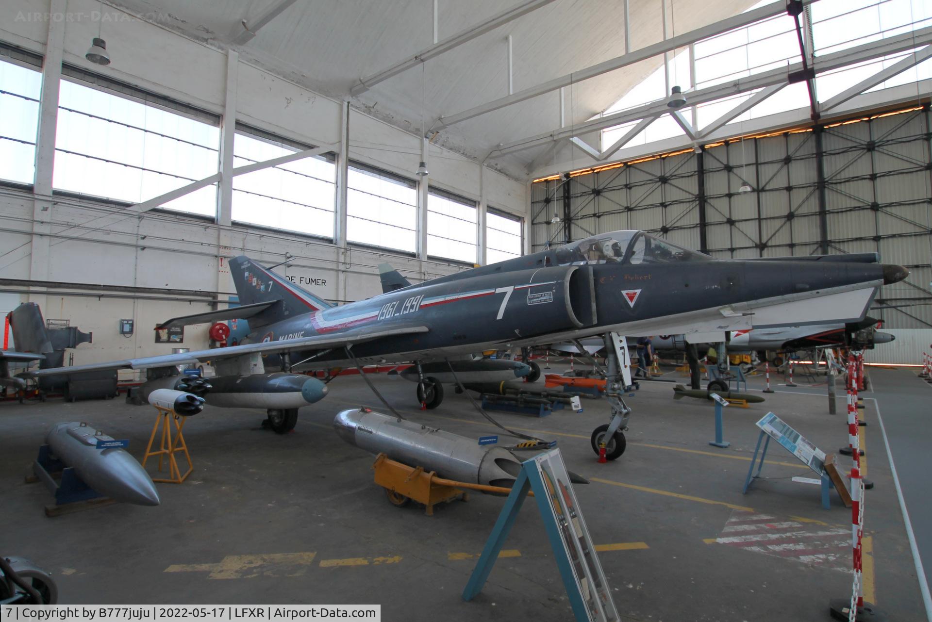 7, Dassault Etendard IV.M C/N 7, at Musée de l'Aéronautique Navale