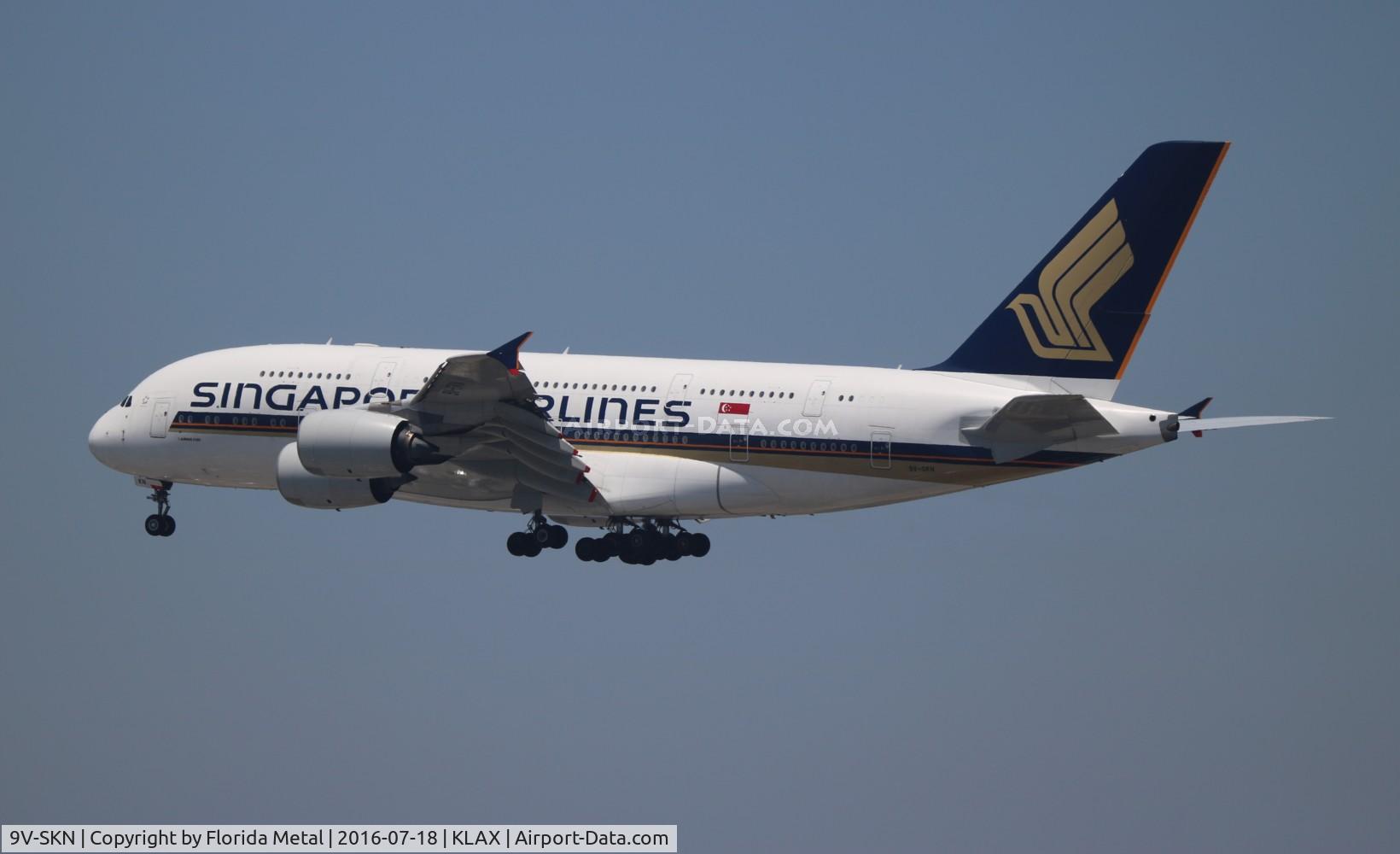 9V-SKN, 2011 Airbus A380-841 C/N 071, SIA A388 zx SIN-LAX