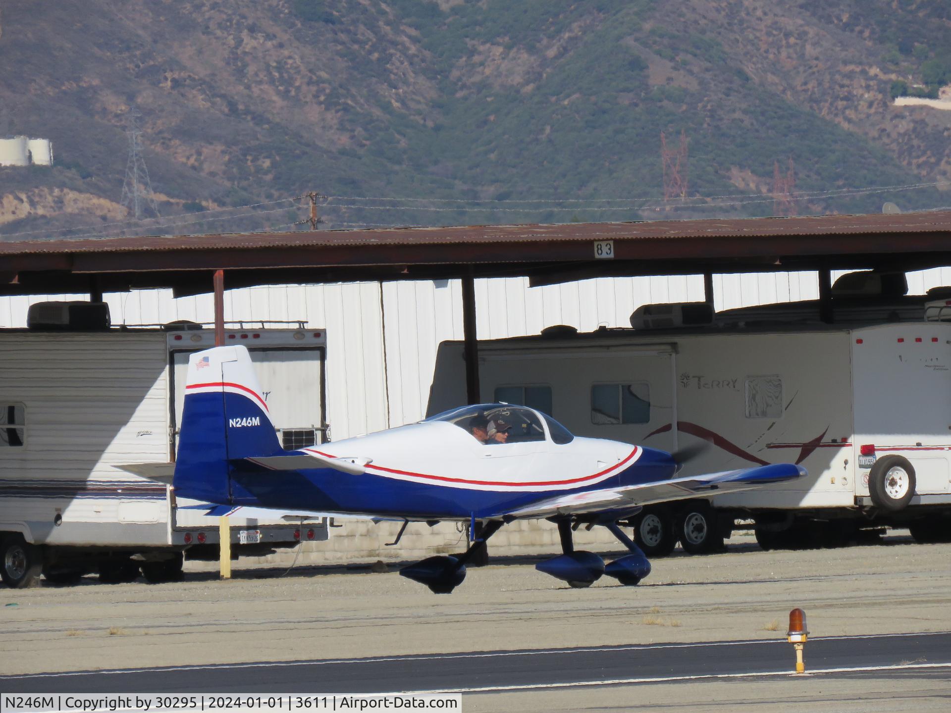 N246M, 2011 Van's RV-9A C/N 90572, Taxiing