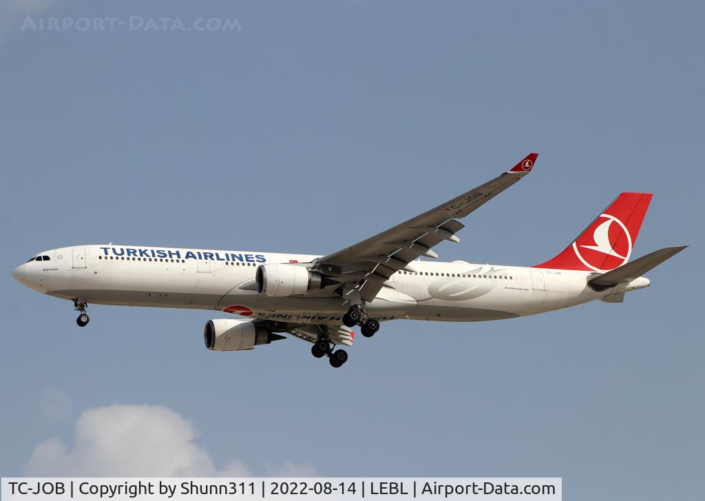 TC-JOB, 2014 Airbus A330-303 C/N 1514, Landing rwy 24R