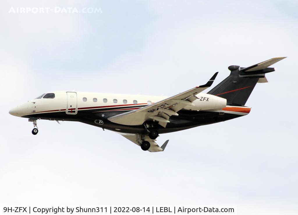 9H-ZFX, 2015 Embraer EMB-550 Legacy 500 C/N 550-00036, Landing rwy 24R