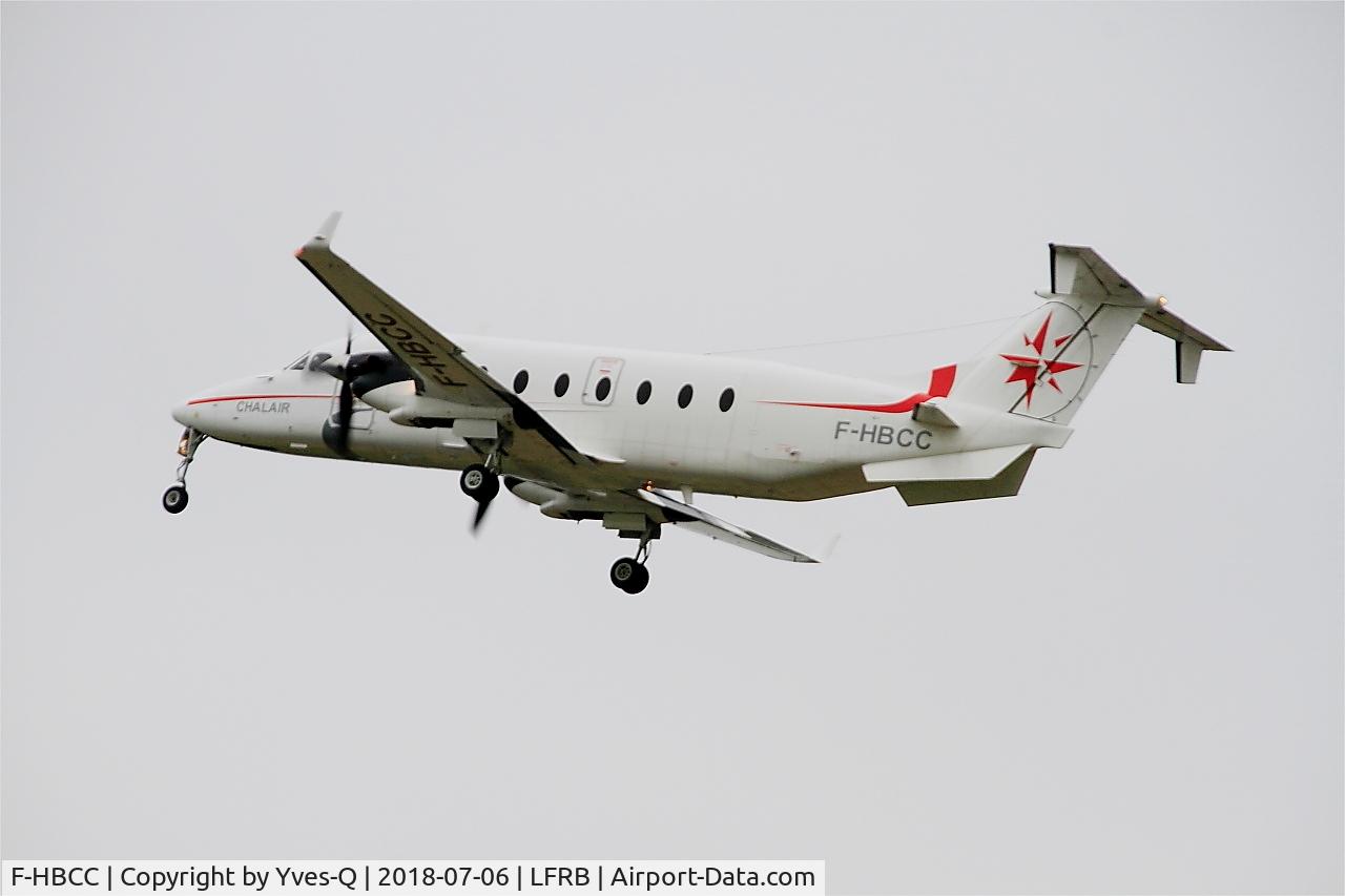 F-HBCC, 1999 Beech 1900D C/N UE-350, Beech 1900D, Take off rwy 07R, Brest-Bretagne Airport (LFRB-BES)