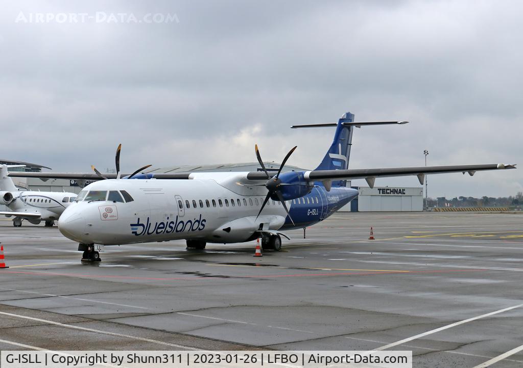 G-ISLL, 2002 ATR 72-212A C/N 696, Parked at the General Aviation area...