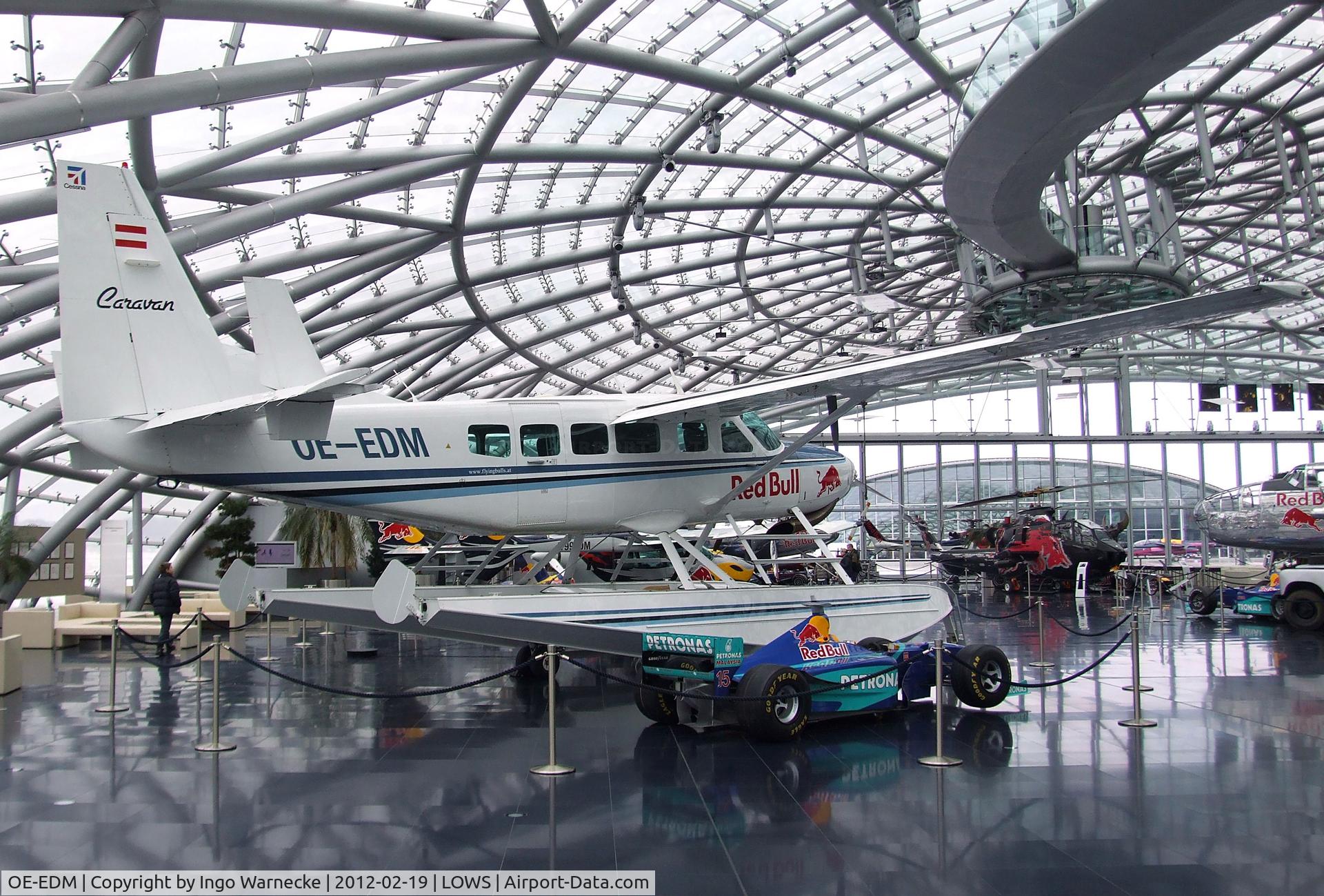 OE-EDM, 1996 Cessna 208 Caravan 1 C/N 20800257, Cessna 208 Caravan I at the Red Bull Air Museum in Hangar 7, Salzburg
