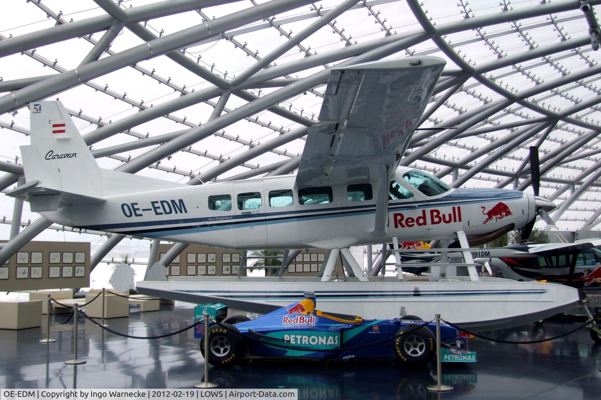 OE-EDM, 1996 Cessna 208 Caravan 1 C/N 20800257, Cessna 208 Caravan I at the Red Bull Air Museum in Hangar 7, Salzburg