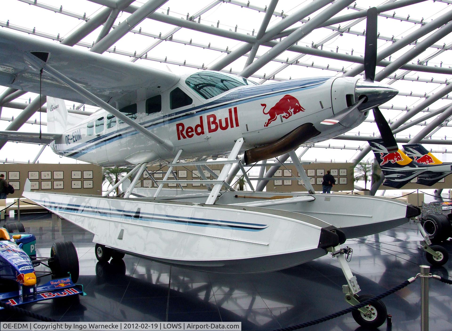 OE-EDM, 1996 Cessna 208 Caravan 1 C/N 20800257, Cessna 208 Caravan I at the Red Bull Air Museum in Hangar 7, Salzburg