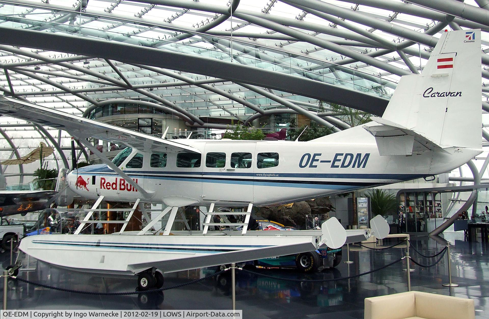 OE-EDM, 1996 Cessna 208 Caravan 1 C/N 20800257, Cessna 208 Caravan I at the Red Bull Air Museum in Hangar 7, Salzburg
