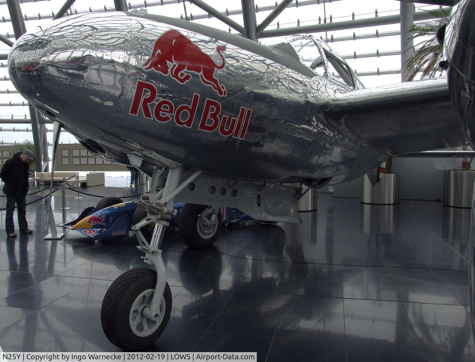 N25Y, 1944 Lockheed P-38L-5LO Lightning C/N AF44-53254, Lockheed P-38L Lightning at the Red Bull Air Museum in Hangar 7, Salzburg