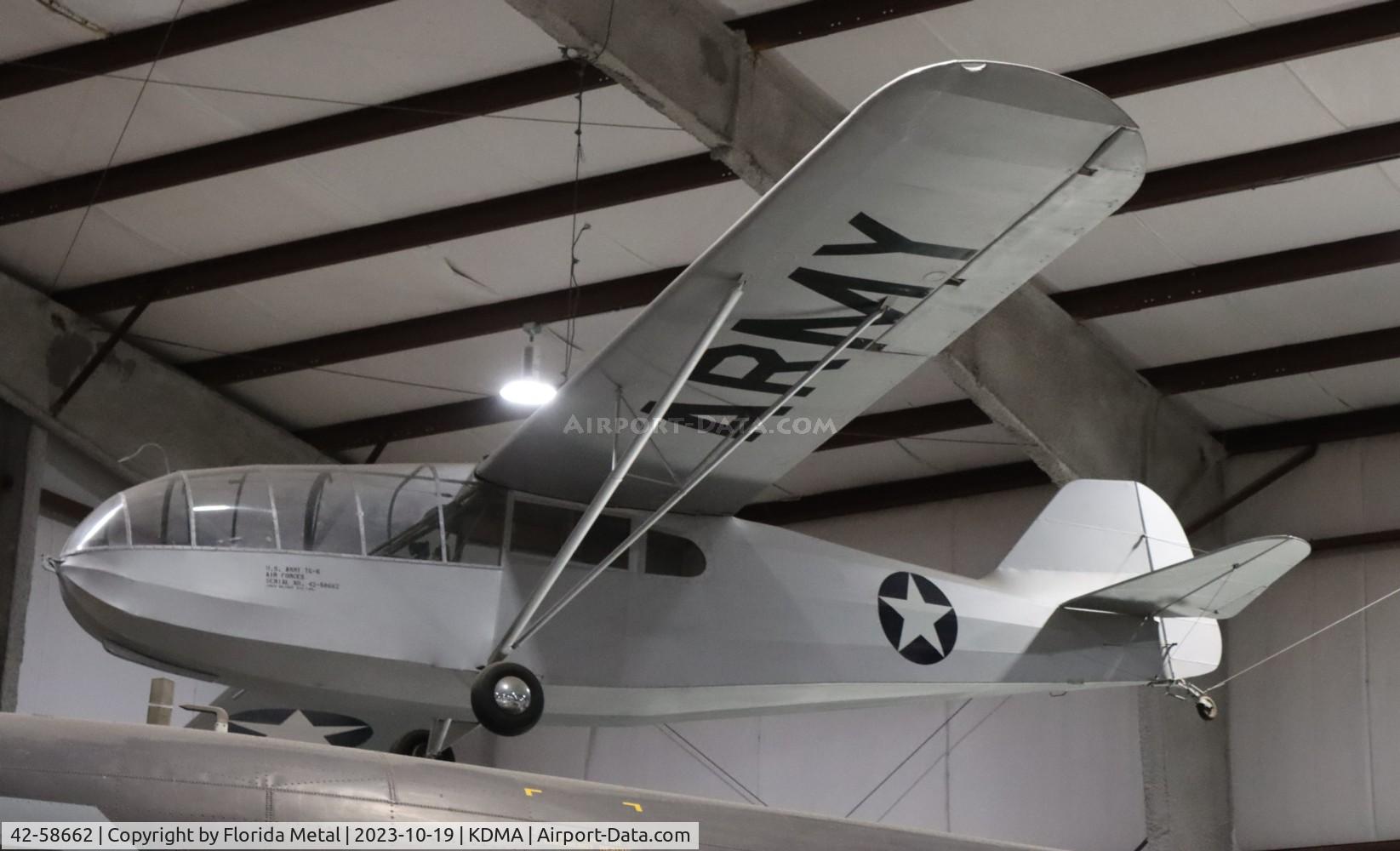 42-58662, 1942 Taylorcraft TG-6 C/N Not found, TG-6 zx