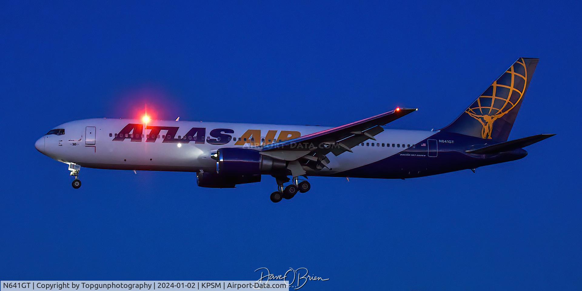 N641GT, 1991 Boeing 767-300/ER C/N 25132, GIANT8552 landing RW34