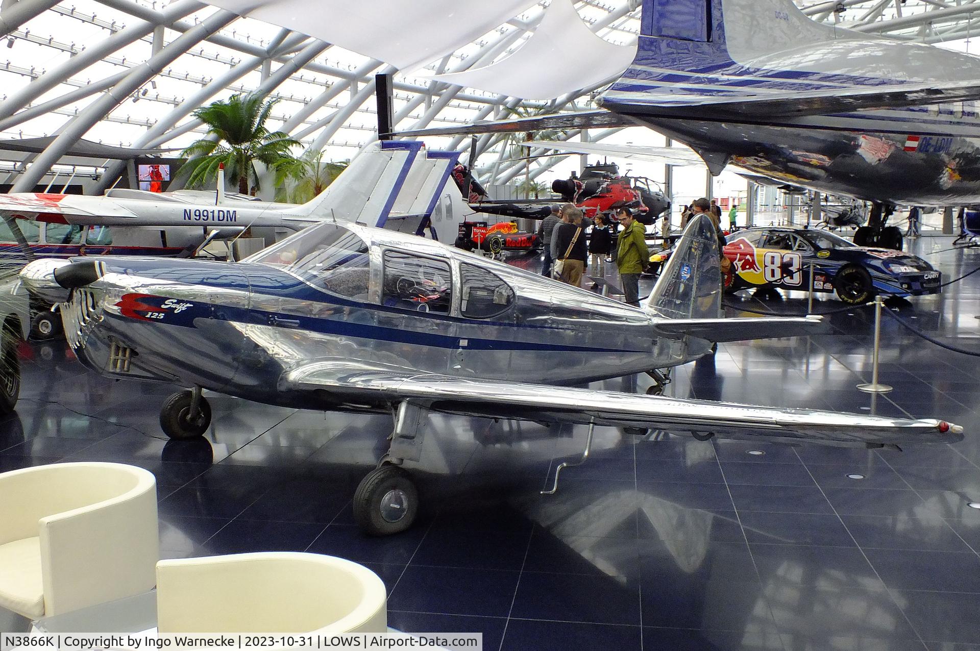 N3866K, 1948 Temco GC-1B Swift C/N 3566, Temco GC-1B Swift at the Hangar 7 / Red Bull Air Museum, Salzburg