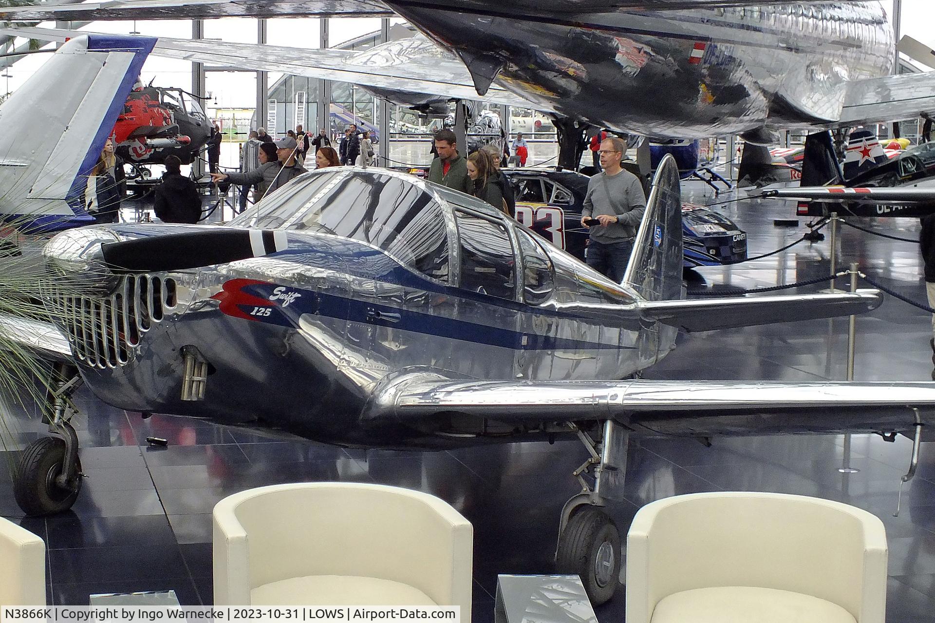 N3866K, 1948 Temco GC-1B Swift C/N 3566, Temco GC-1B Swift at the Hangar 7 / Red Bull Air Museum, Salzburg