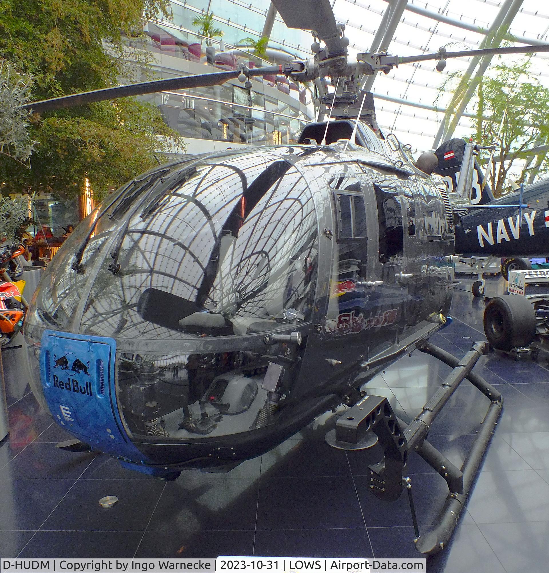 D-HUDM, MBB Bo-105CBS-5 C/N S-883, MBB Bo 105CBS-5 at the Hangar 7 / Red Bull Air Museum, Salzburg