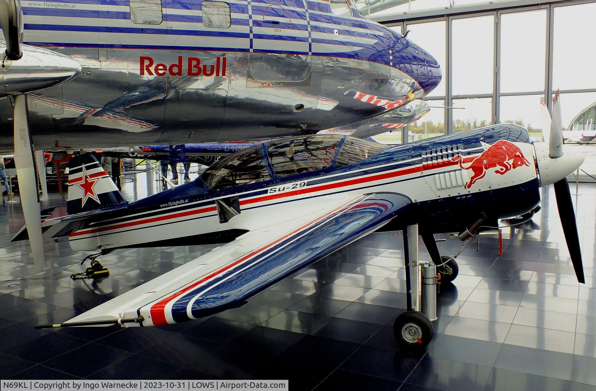 N69KL, 2000 Sukhoi Su-29 C/N 90-04, Sukhoi Su-29 at the Hangar 7 / Red Bull Air Museum, Salzburg