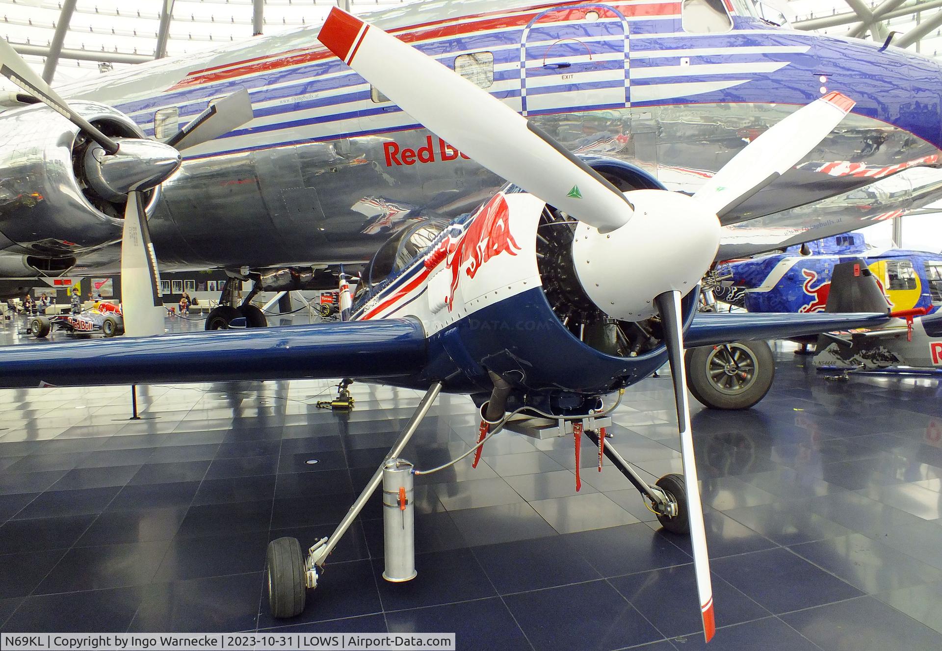 N69KL, 2000 Sukhoi Su-29 C/N 90-04, Sukhoi Su-29 at the Hangar 7 / Red Bull Air Museum, Salzburg