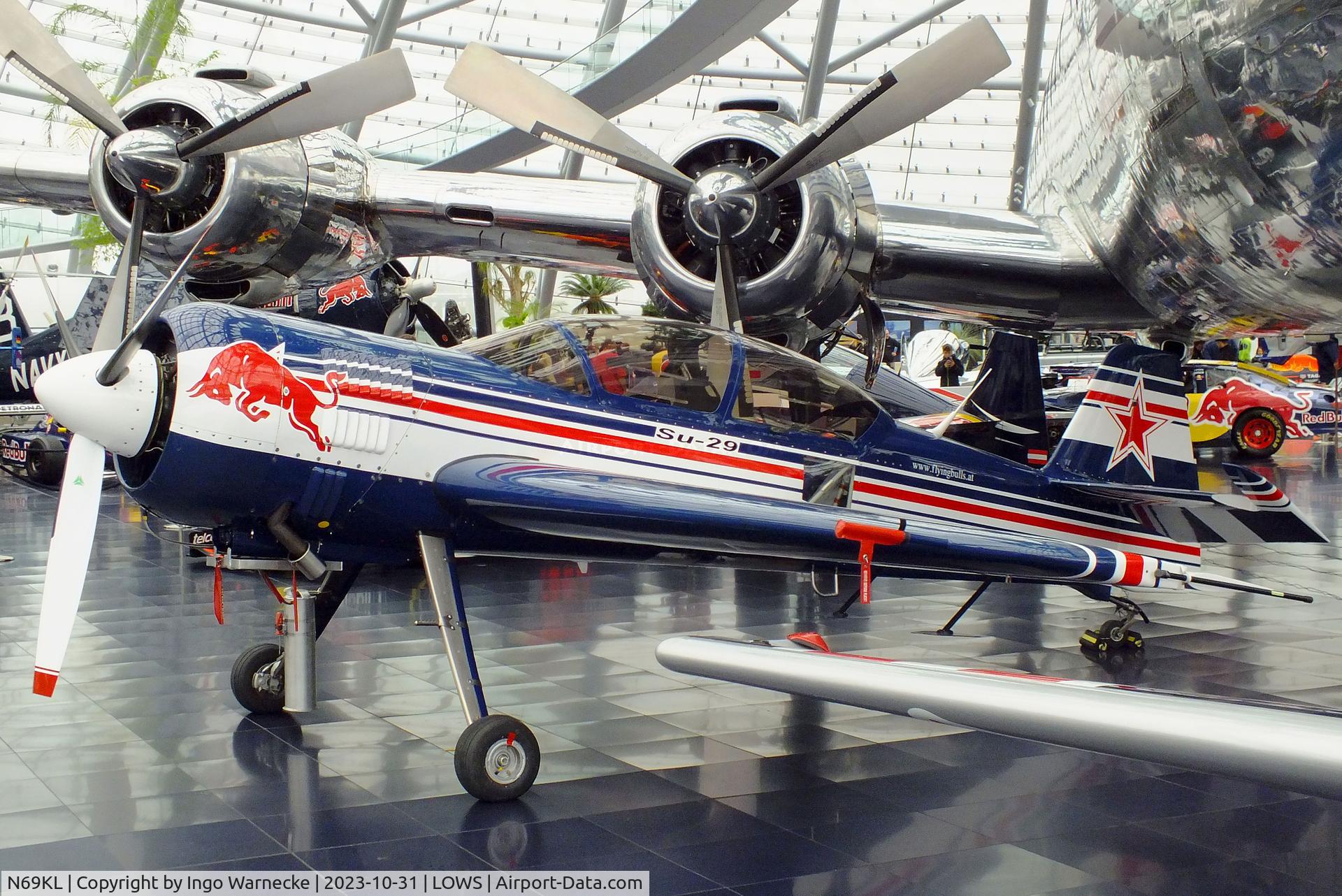 N69KL, 2000 Sukhoi Su-29 C/N 90-04, Sukhoi Su-29 at the Hangar 7 / Red Bull Air Museum, Salzburg