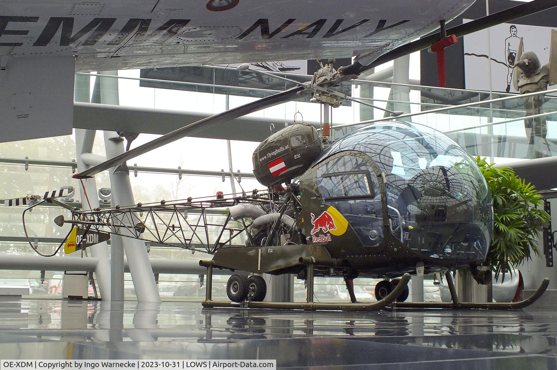 OE-XDM, 1966 Bell-Soloy 47G-3B-1T C/N 3575, Bell-Soloy 47G-3B-1T at the Hangar 7 / Red Bull Air Museum, Salzburg