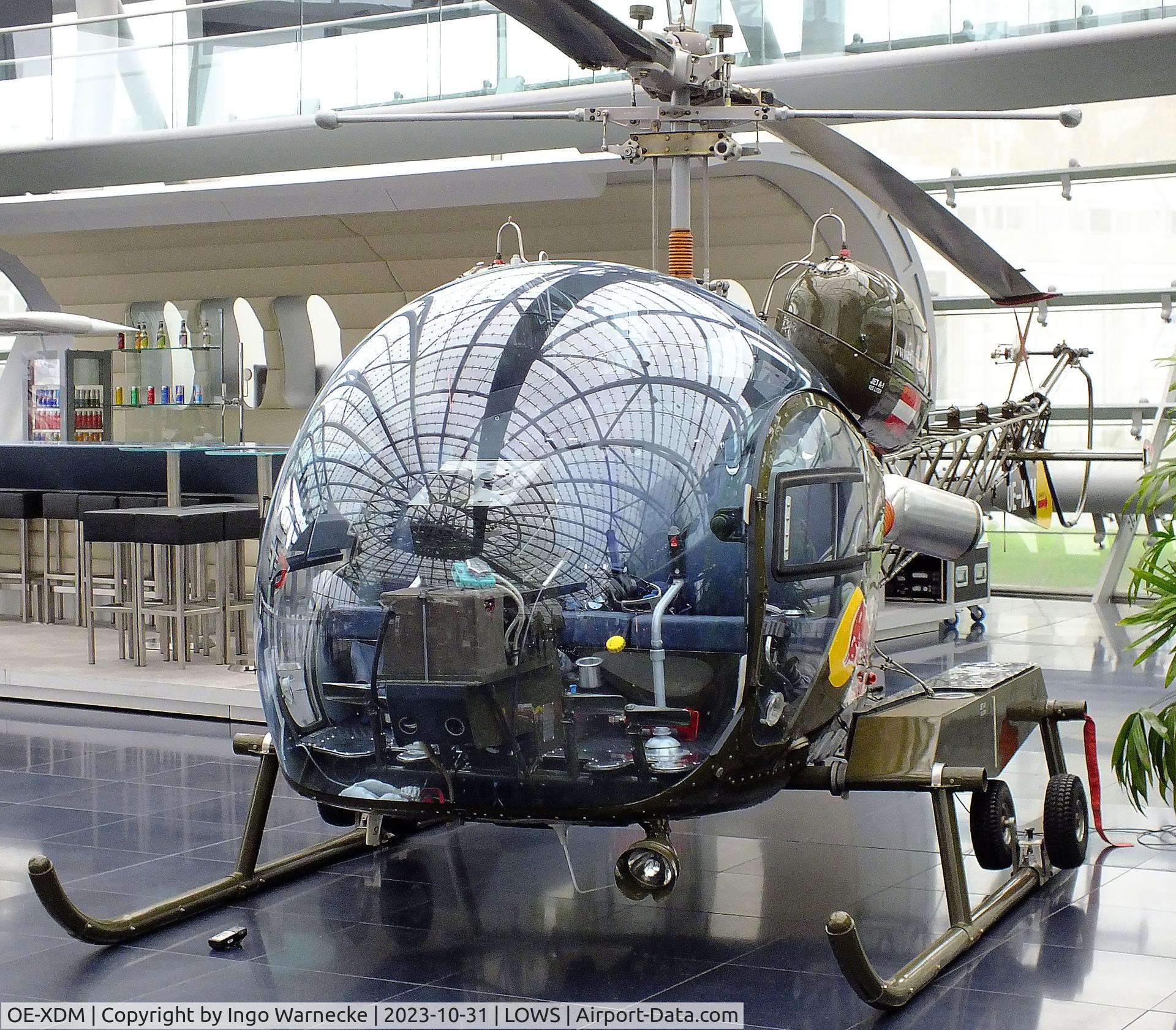 OE-XDM, 1966 Bell-Soloy 47G-3B-1T C/N 3575, Bell-Soloy 47G-3B-1T at the Hangar 7 / Red Bull Air Museum, Salzburg