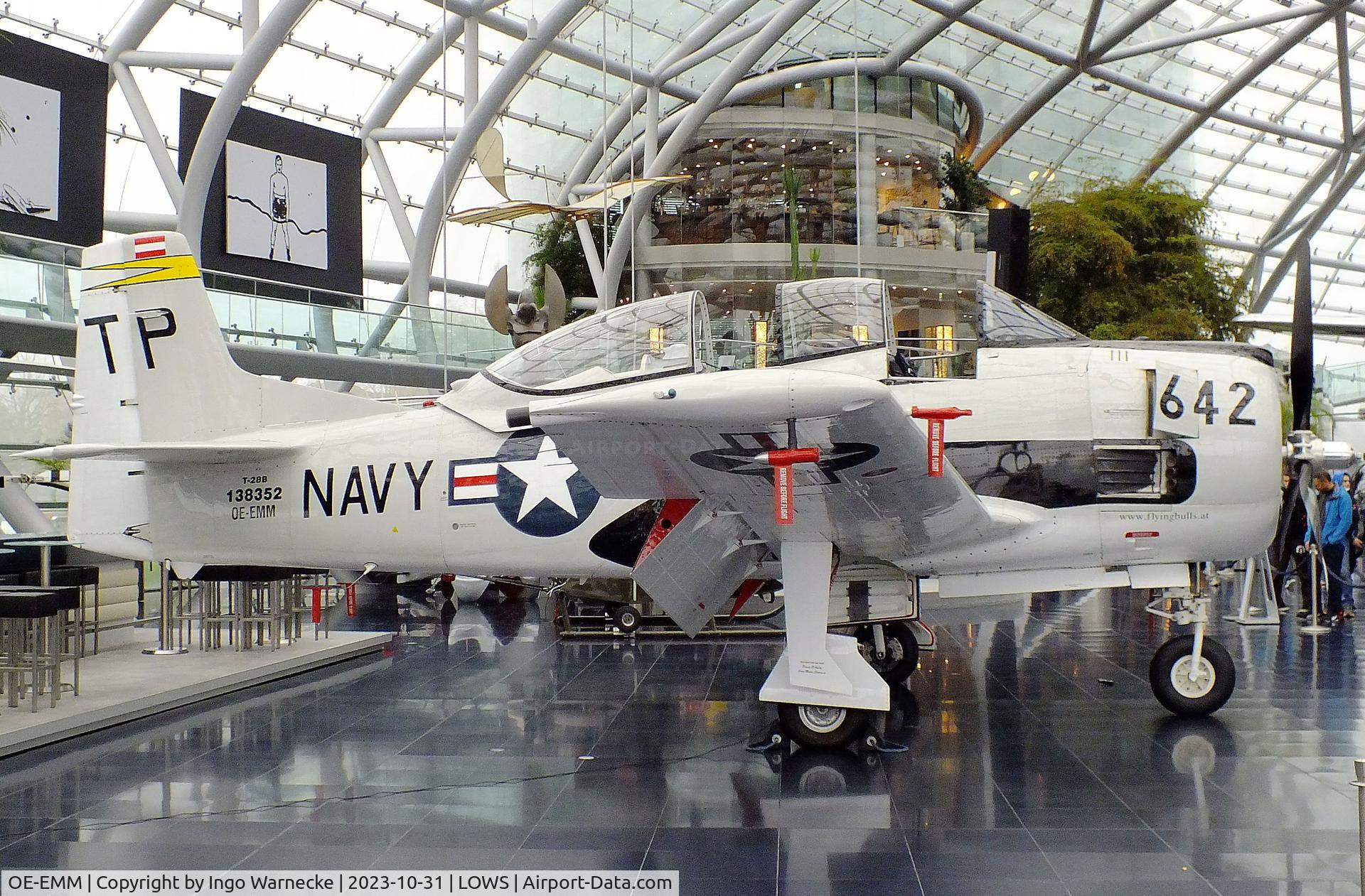 OE-EMM, 1955 North American T-28B Trojan C/N 200-423, North American T-28B Trojan at the Hangar 7 / Red Bull Air Museum, Salzburg