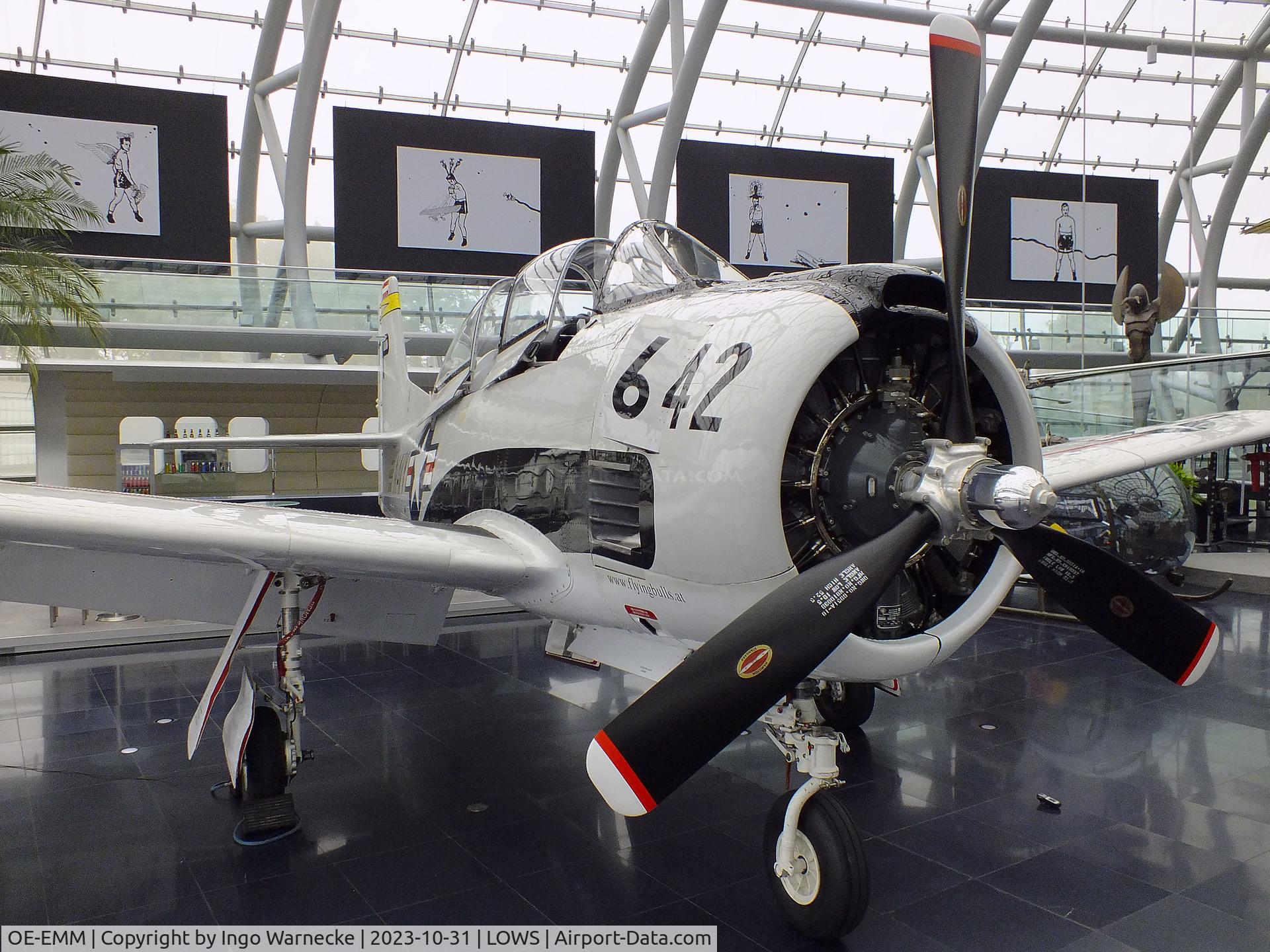 OE-EMM, 1955 North American T-28B Trojan C/N 200-423, North American T-28B Trojan at the Hangar 7 / Red Bull Air Museum, Salzburg
