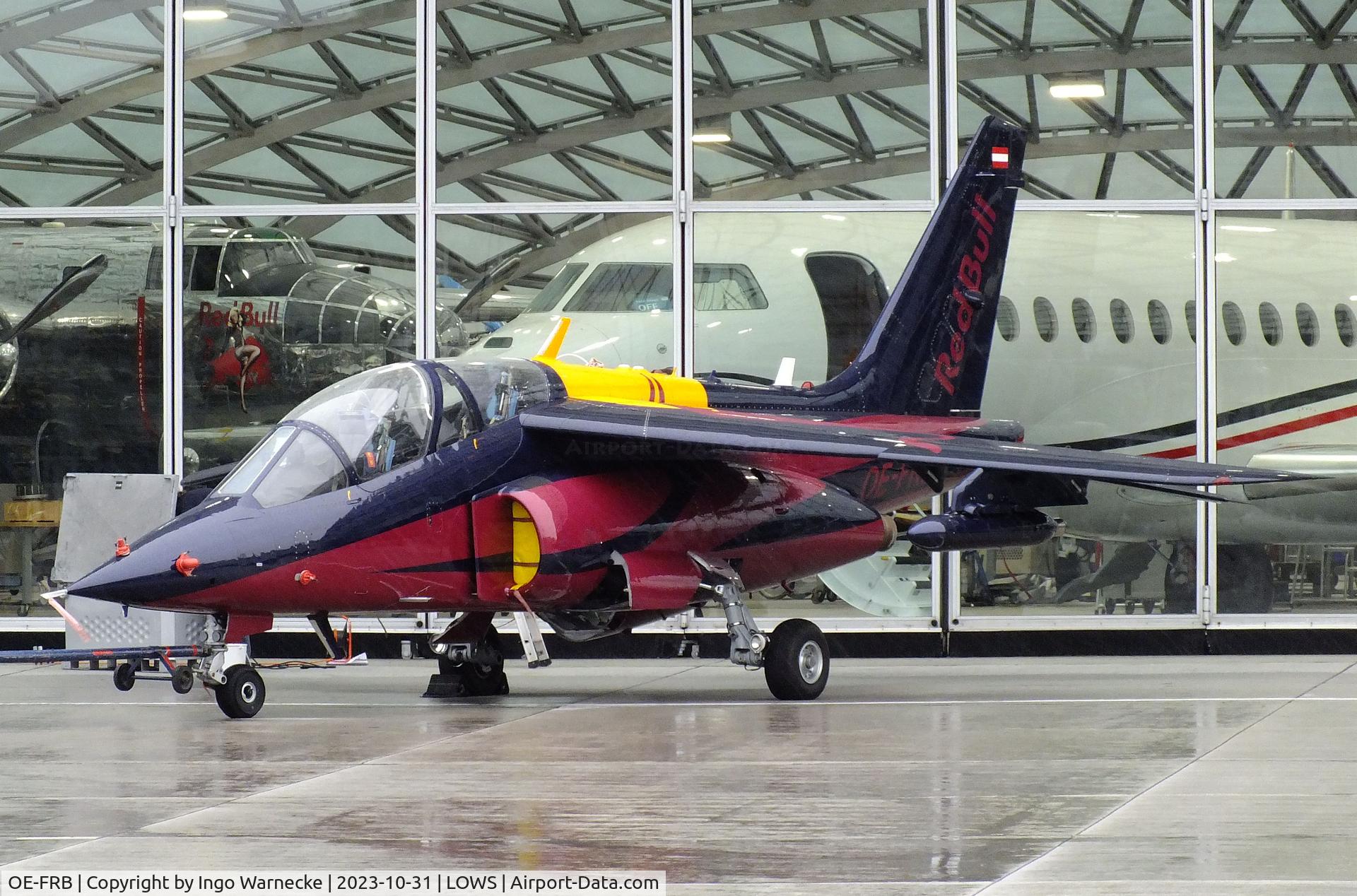 OE-FRB, Dassault-Dornier Alpha Jet A C/N 0130, Dassault-Breguet/Dornier Alpha Jet A outside Hangar 8 at Salzburg airport W.A.Mozart