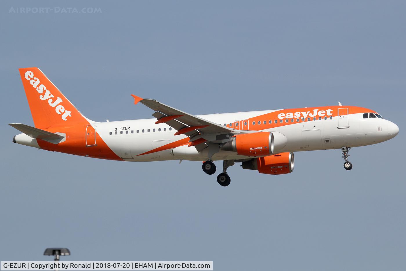 G-EZUR, 2012 Airbus A320-214 C/N 5064, at spl
