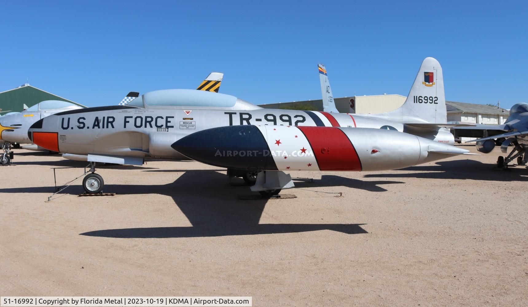 51-16992, 1951 Lockheed T-33A Shooting Star C/N 580-7111, T-33 zx