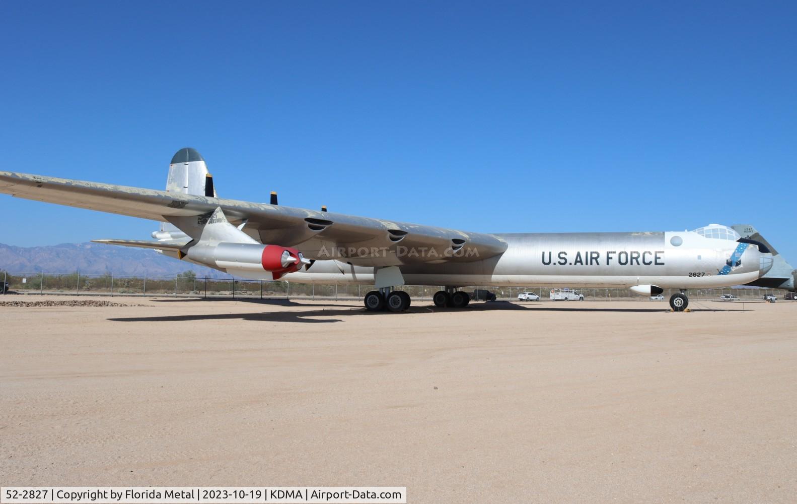 52-2827, 1952 Convair B-36J-10-CF Peacemaker C/N 383, B-36 zx