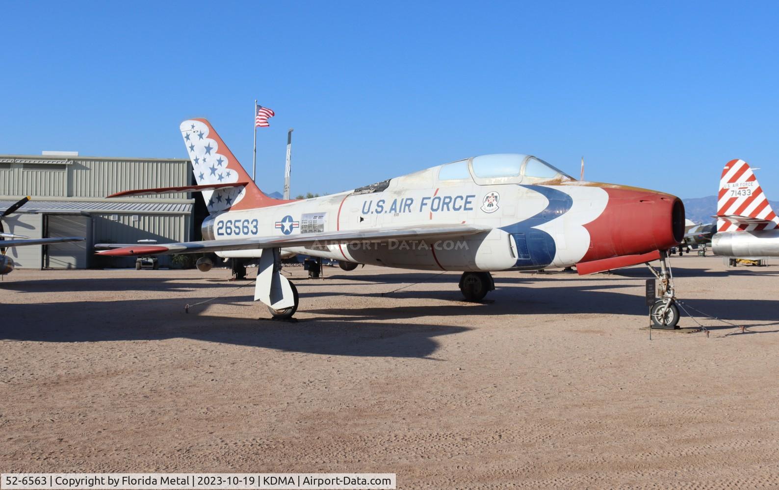 52-6563, Republic F-84F Thunderstreak C/N Not found 52-6563, F-84F zx