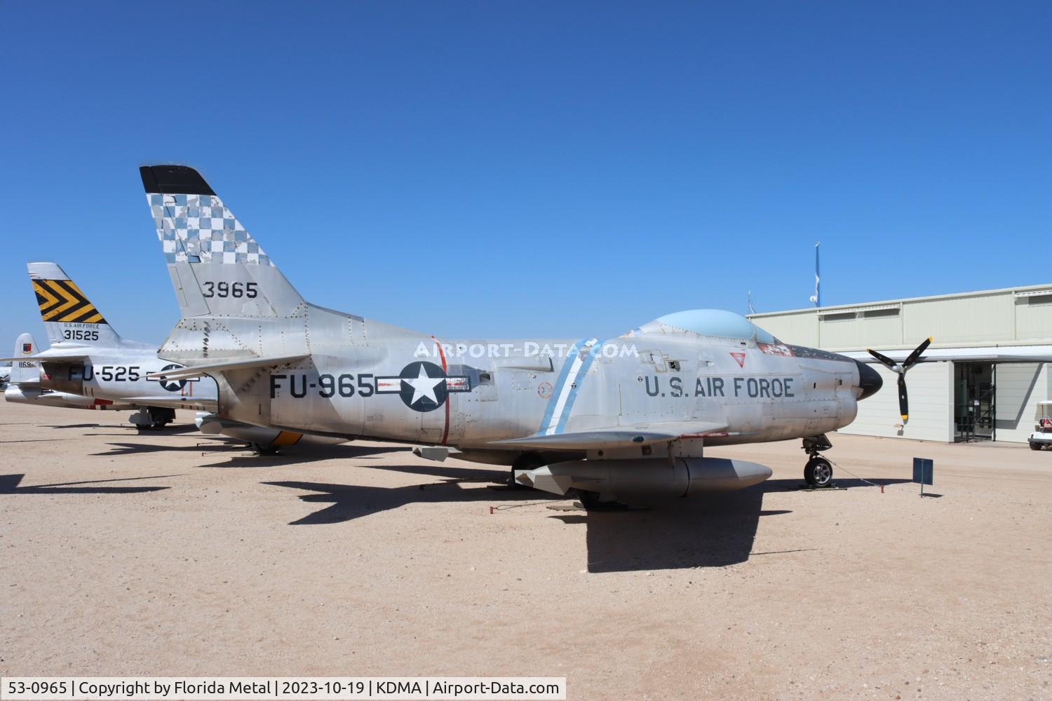 53-0965, 1953 North American F-86L Sabre C/N 201-409, F-86 zx