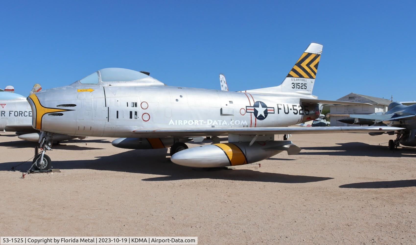 53-1525, 1953 North American F-86H Sabre C/N 203-297, F-86 zx