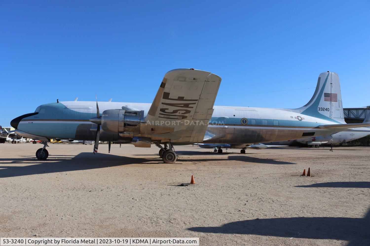 53-3240, 1954 Douglas VC-118A Liftmaster C/N 44611, VC-118 zx