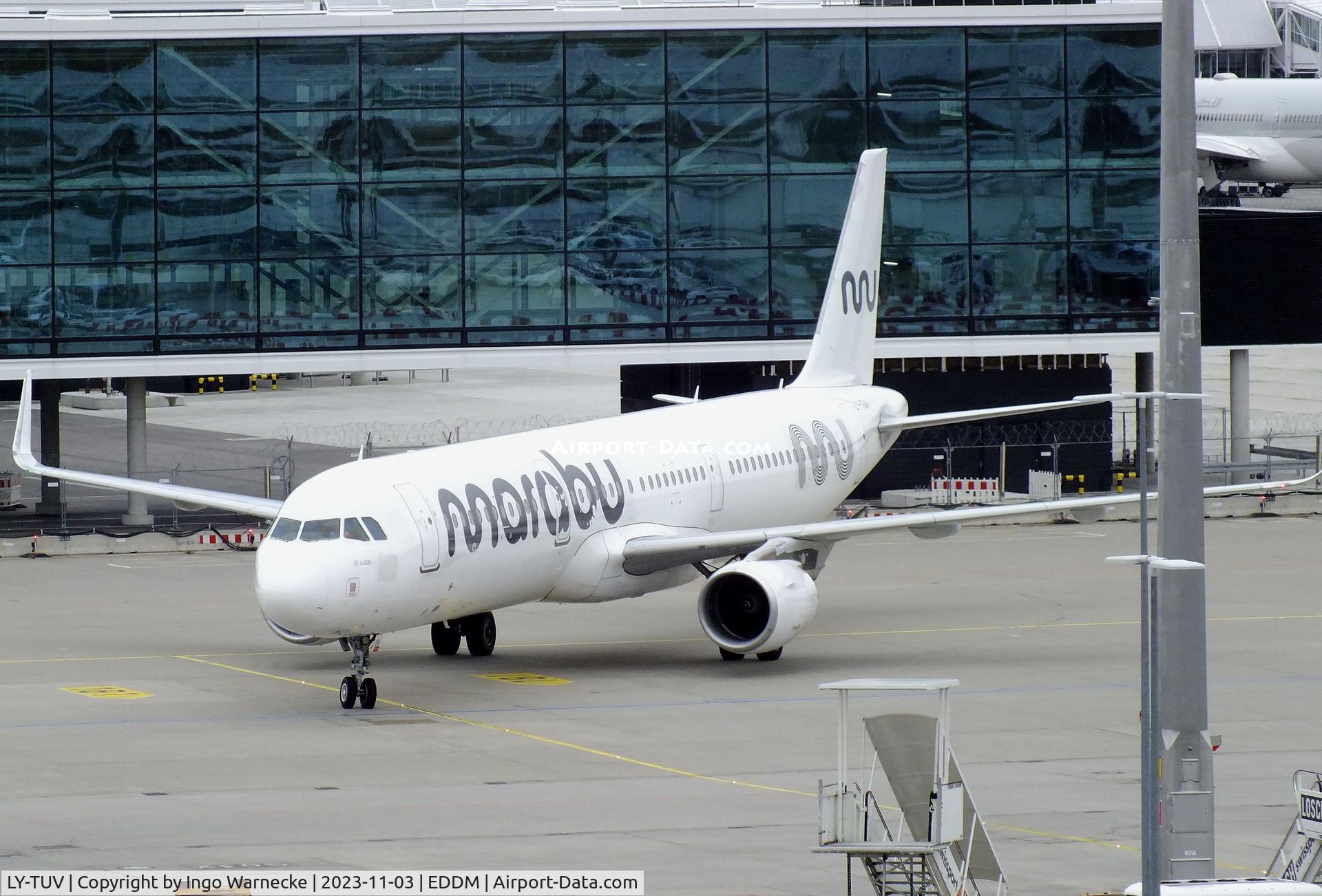 LY-TUV, 2015 Airbus A321-211 C/N 6767, Airbus A321-211 of Marabu Airlines at München airport
