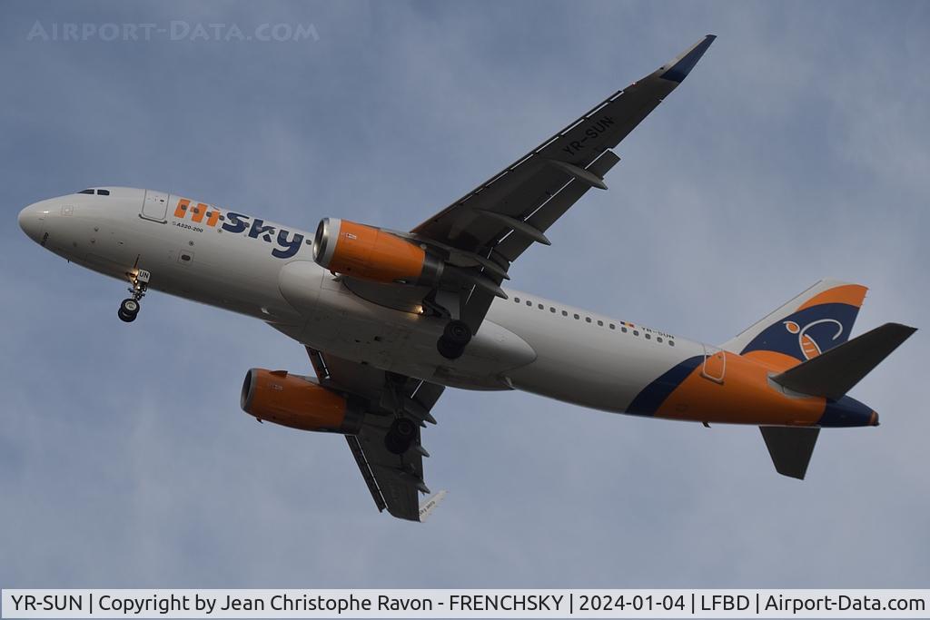 YR-SUN, 2014 Airbus A320-232 C/N 6278, Bucharest (OTP)	Bordeaux (BOD)	H4227
