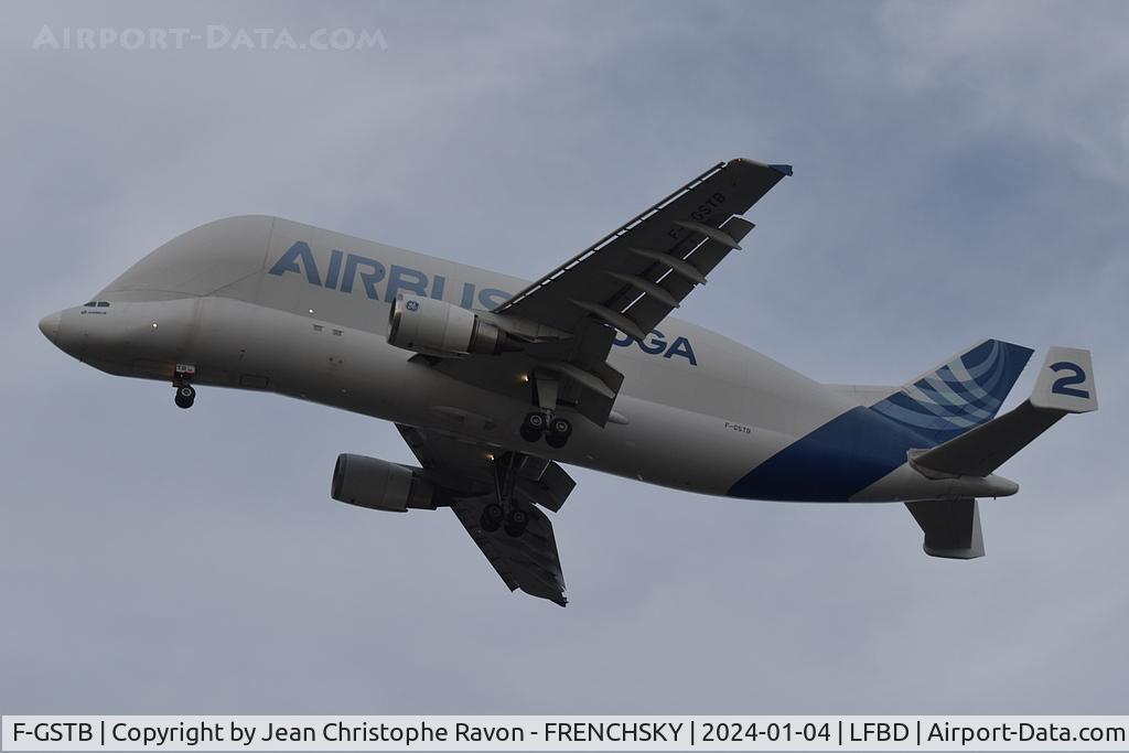 F-GSTB, 1996 Airbus A300B4-608ST Super Transporter C/N 751, Bordeaux (BOD)	Bordeaux (BOD)	4Y991