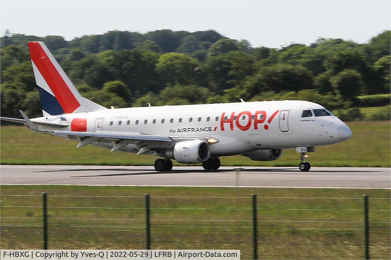F-HBXG, 2009 Embraer 170ST (ERJ-170-100ST) C/N 17000301, Embraer 170ST, Take off run rwy 07R, Brest-Bretagne airport (LFRB-BES)