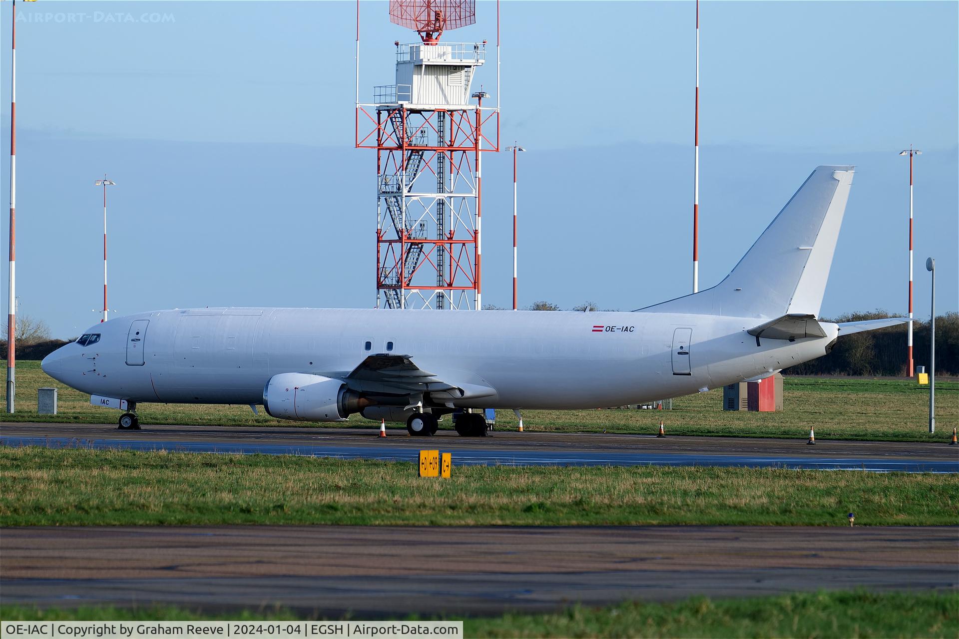 OE-IAC, 1998 Boeing 737-4M0 C/N 29202, Parked at Norwich.