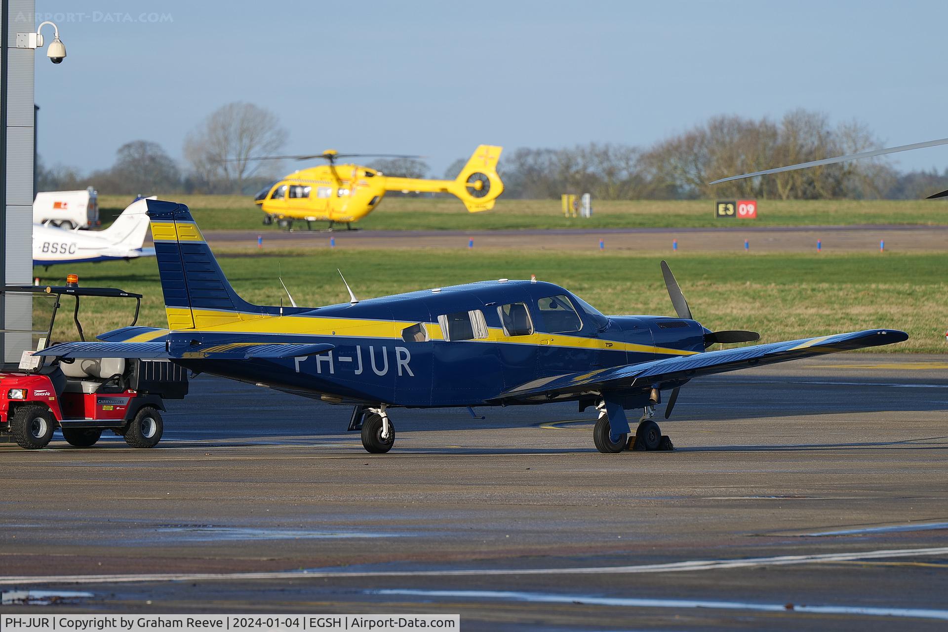 PH-JUR, 1982 Piper PA-32R-301T Turbo Saratoga C/N 32R-8229033, Parked at Norwich.
