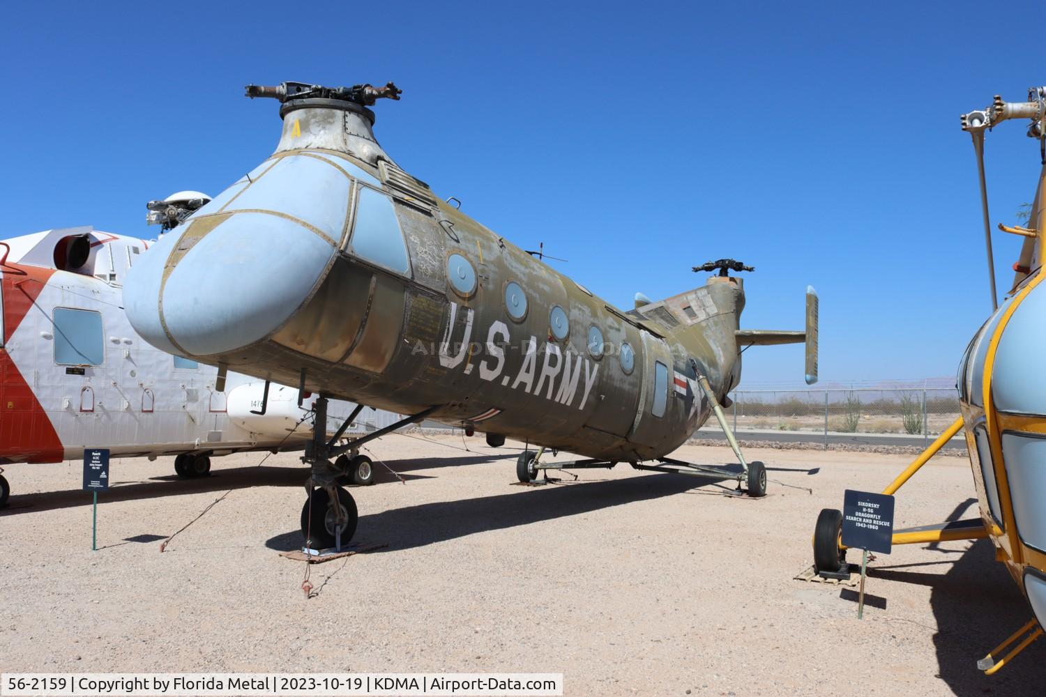 56-2159, 1956 Piasecki H-21C Shawnee C/N C.321, H-21 zx