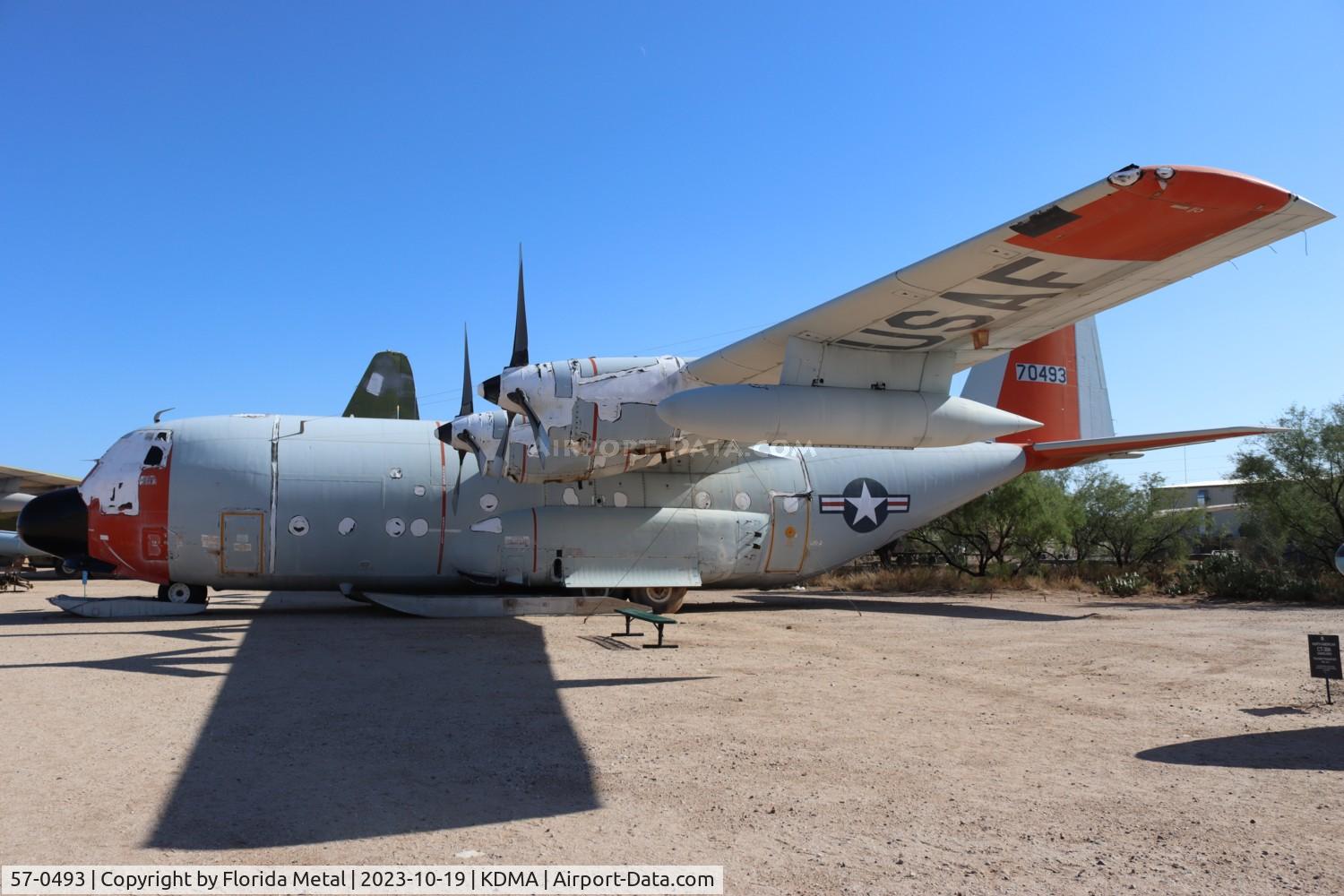 57-0493, 1957 Lockheed C-130D Hercules C/N 182-3200, LC-130 zx
