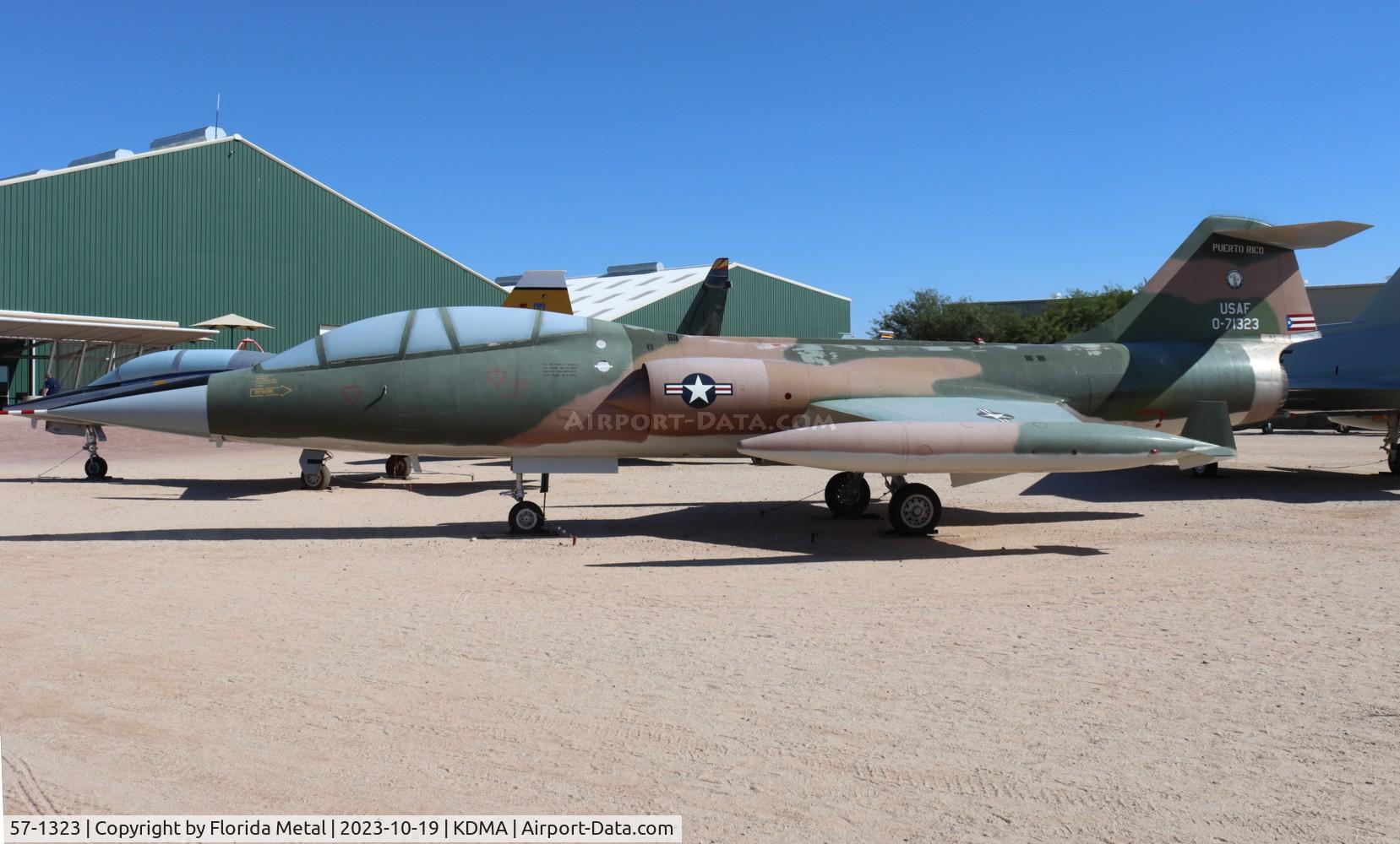 57-1323, 1957 Lockheed F-104D Starfighter C/N 483-5035, F-104 zx
