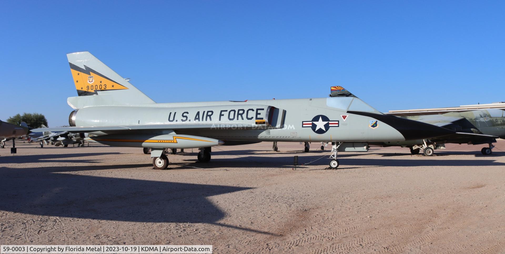 59-0003, 1959 Convair F-106A Delta Dart C/N 8-14-132, F-106 zx