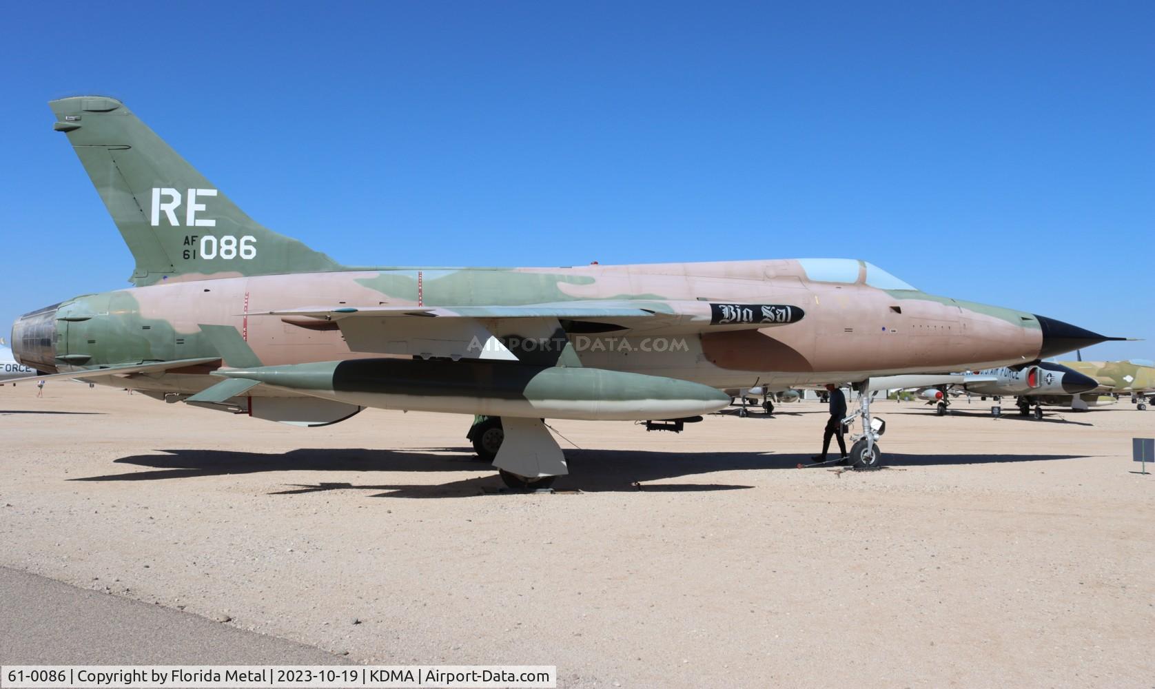 61-0086, 1961 Republic F-105D Thunderchief C/N D281, F-105 zx